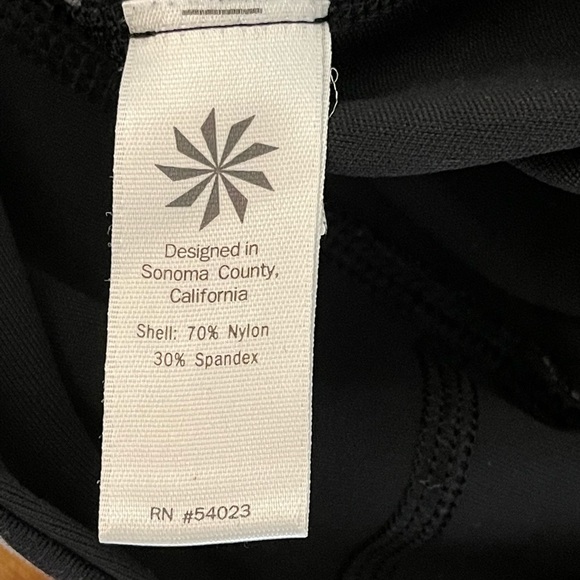 Athleta Black & Grey Stripes Leggings Size S - Picture 12 of 14